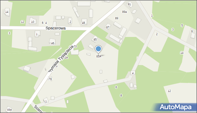 Pasek, Prymasa Tysiąclecia, 83A, mapa Pasek