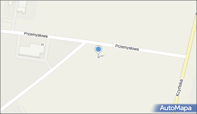 Paterek, Przemysłowa, 1c, mapa Paterek