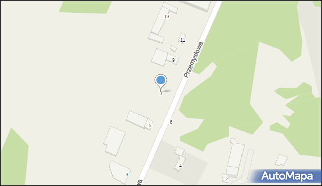 Pęchcin, Przemysłowa, 7, mapa Pęchcin