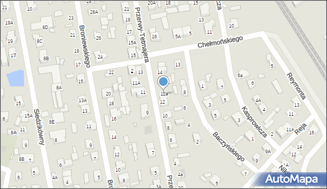Piaseczno, Przerwy-Tetmajera Kazimierza, 12a, mapa Piaseczno