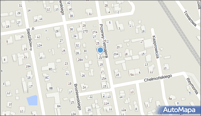 Piaseczno, Przerwy-Tetmajera Kazimierza, 21, mapa Piaseczno