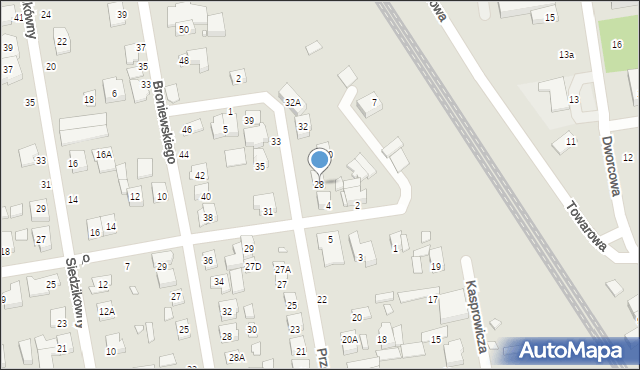 Piaseczno, Przerwy-Tetmajera Kazimierza, 28, mapa Piaseczno