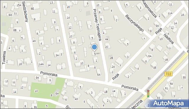 Piaseczno, Przerwy-Tetmajera Kazimierza, 3, mapa Piaseczno