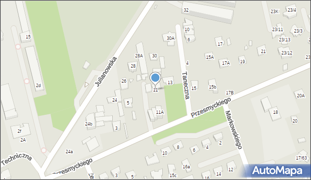 Piaseczno, Przesmyckiego, 11, mapa Piaseczno