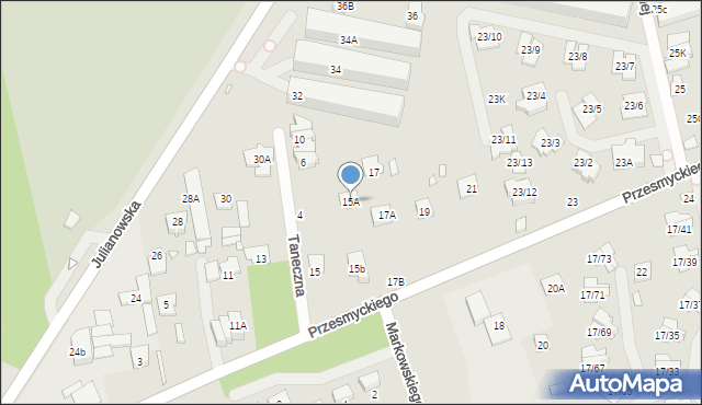 Piaseczno, Przesmyckiego, 15A, mapa Piaseczno
