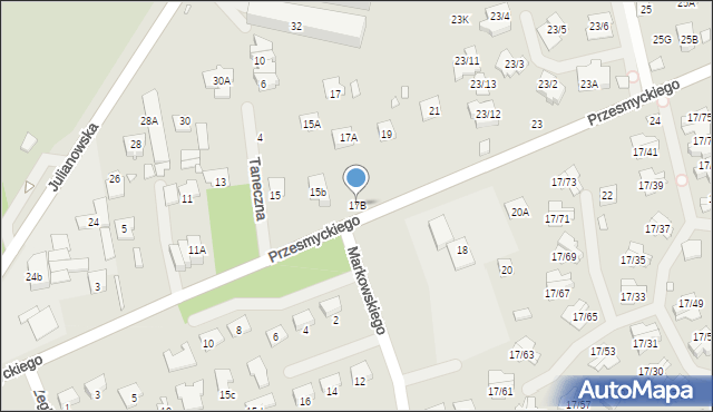 Piaseczno, Przesmyckiego, 17B, mapa Piaseczno
