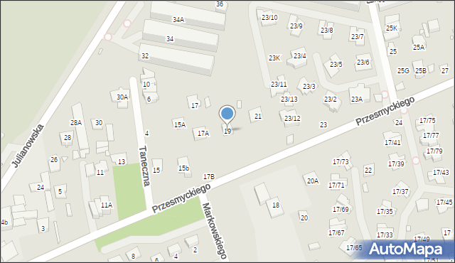 Piaseczno, Przesmyckiego, 19, mapa Piaseczno