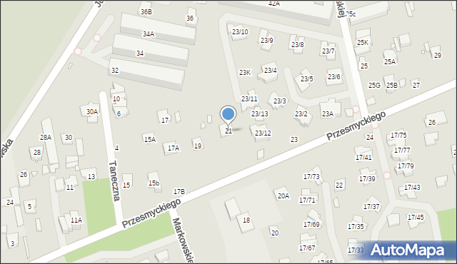 Piaseczno, Przesmyckiego, 21, mapa Piaseczno
