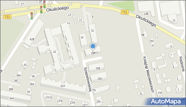 Piaseczno, Przesmyckiego, 25F, mapa Piaseczno