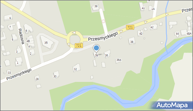 Piaseczno, Przesmyckiego, 34, mapa Piaseczno