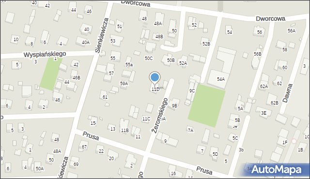 Piastów, Prusa Bolesława, 11D, mapa Piastów