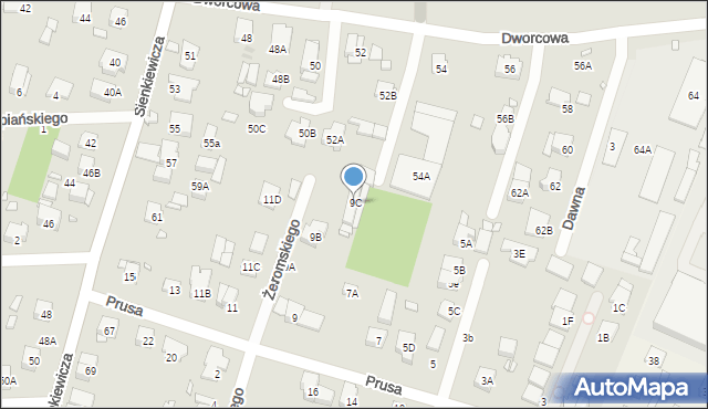 Piastów, Prusa Bolesława, 9C, mapa Piastów