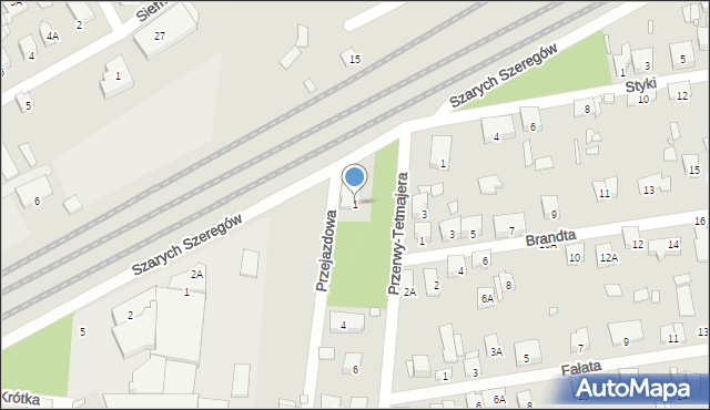 Piastów, Przejazdowa, 1, mapa Piastów