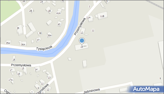 Piechowice, Przemysłowa, 13, mapa Piechowice