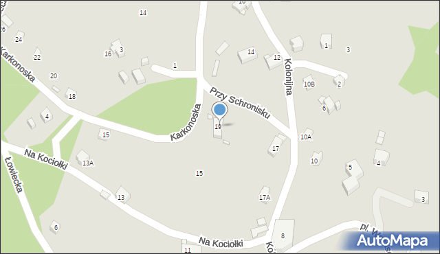 Piechowice, Przy Schronisku, 2, mapa Piechowice