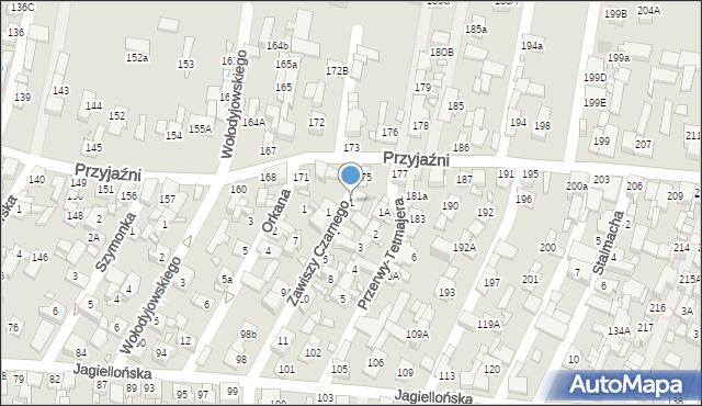 Piekary Śląskie, Przerwy-Tetmajera Kazimierza, 1, mapa Piekary Śląskie