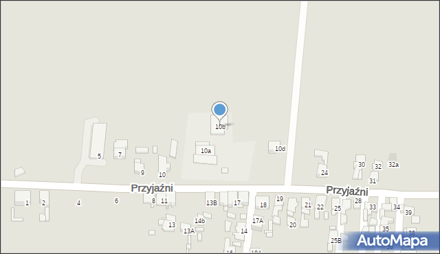 Piekary Śląskie, Przyjaźni, 10b, mapa Piekary Śląskie