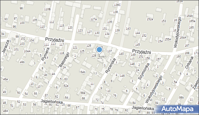 Piekary Śląskie, Przyjaźni, 133, mapa Piekary Śląskie