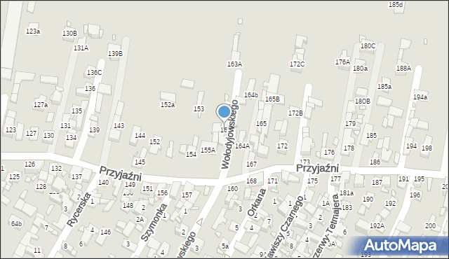 Piekary Śląskie, Przyjaźni, 162, mapa Piekary Śląskie