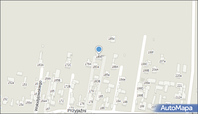 Piekary Śląskie, Przyjaźni, 180C, mapa Piekary Śląskie