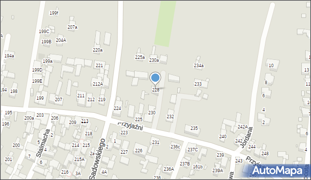 Piekary Śląskie, Przyjaźni, 228, mapa Piekary Śląskie