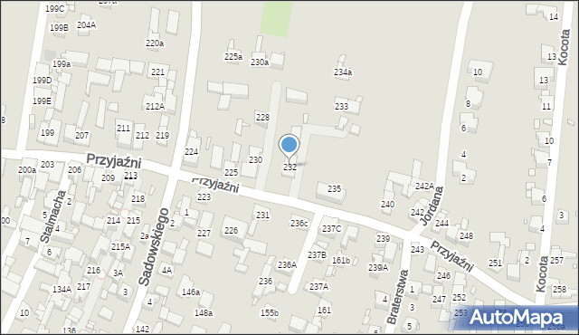 Piekary Śląskie, Przyjaźni, 232, mapa Piekary Śląskie
