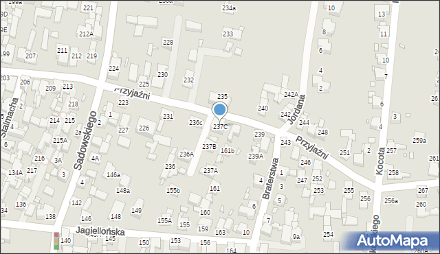 Piekary Śląskie, Przyjaźni, 237C, mapa Piekary Śląskie