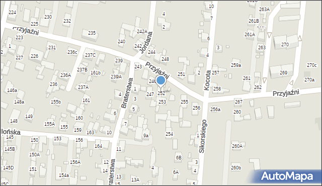 Piekary Śląskie, Przyjaźni, 252, mapa Piekary Śląskie