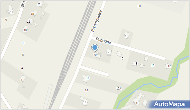 Pierściec, Przemysłowa, 20, mapa Pierściec