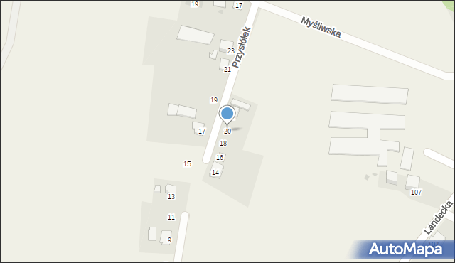 Pierściec, Przysiółek, 20, mapa Pierściec