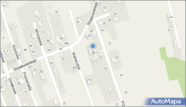 Pietrzykowice, Przelotowa, 25, mapa Pietrzykowice