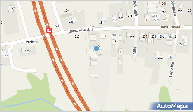 Pietrzykowice, Przemysłowa, 3, mapa Pietrzykowice