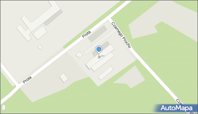 Pionki, Prota Jana, 19, mapa Pionki