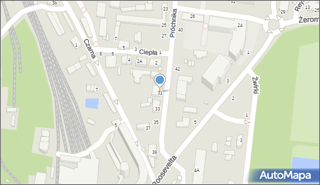 Piotrków Trybunalski, Próchnika Adama, 31, mapa Piotrków Trybunalski