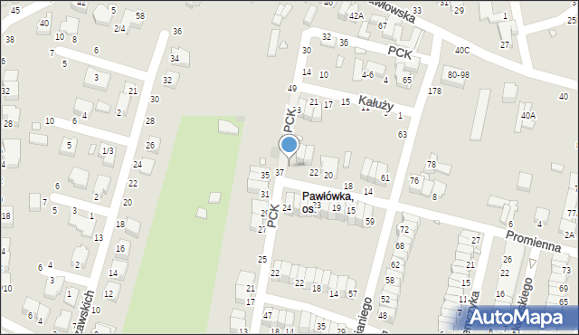 Piotrków Trybunalski, Promienna, 28, mapa Piotrków Trybunalski