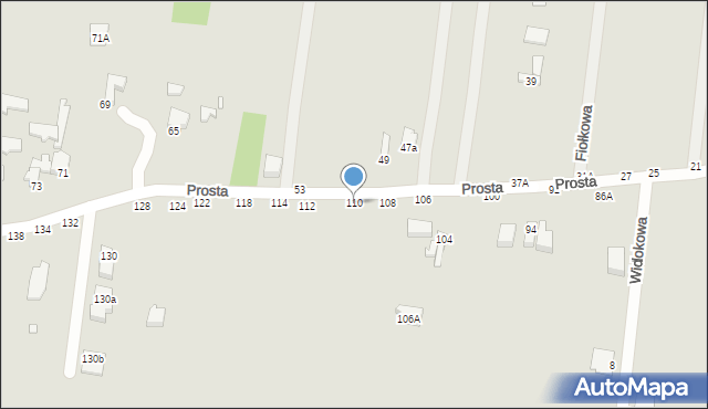 Piotrków Trybunalski, Prosta, 110, mapa Piotrków Trybunalski