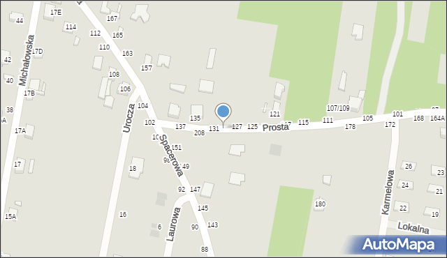 Piotrków Trybunalski, Prosta, 129, mapa Piotrków Trybunalski