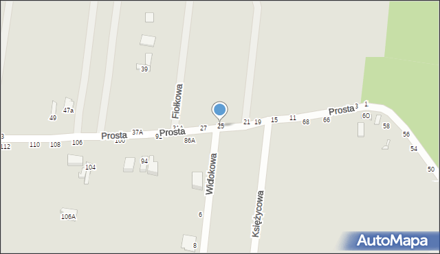 Piotrków Trybunalski, Prosta, 25, mapa Piotrków Trybunalski