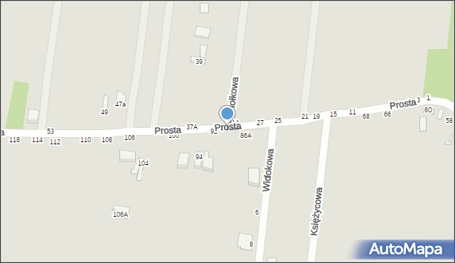 Piotrków Trybunalski, Prosta, 90, mapa Piotrków Trybunalski