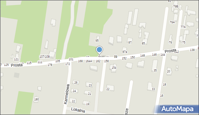 Piotrków Trybunalski, Prosta, 93, mapa Piotrków Trybunalski