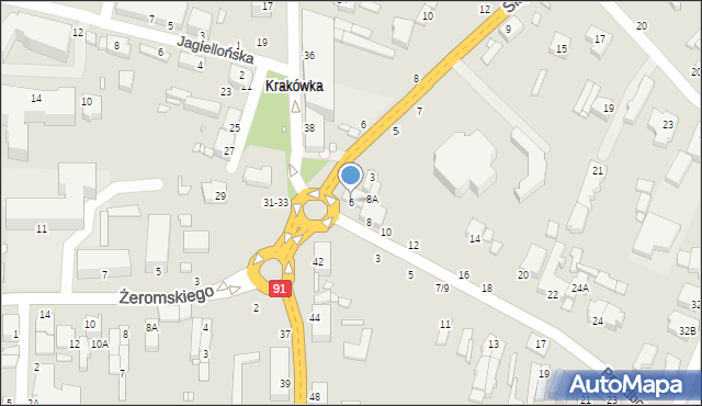 Piotrków Trybunalski, Przedborska, 6, mapa Piotrków Trybunalski