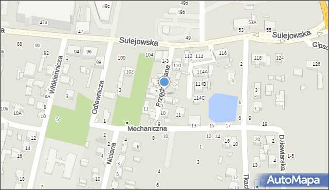 Piotrków Trybunalski, Przędzalniana, 4, mapa Piotrków Trybunalski