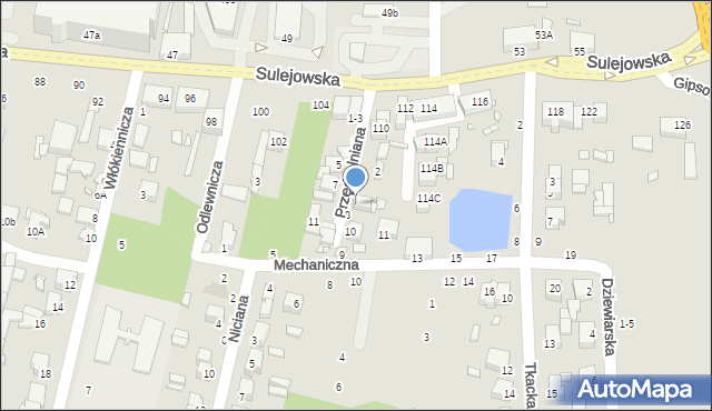 Piotrków Trybunalski, Przędzalniana, 6, mapa Piotrków Trybunalski