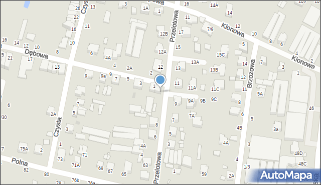 Piotrków Trybunalski, Przelotowa, 10, mapa Piotrków Trybunalski