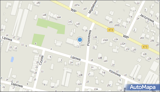 Piotrków Trybunalski, Przelotowa, 14, mapa Piotrków Trybunalski