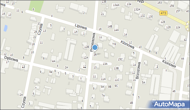 Piotrków Trybunalski, Przelotowa, 15, mapa Piotrków Trybunalski