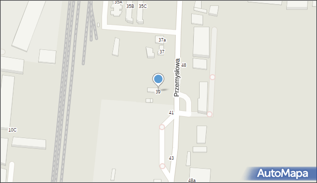 Piotrków Trybunalski, Przemysłowa, 39, mapa Piotrków Trybunalski