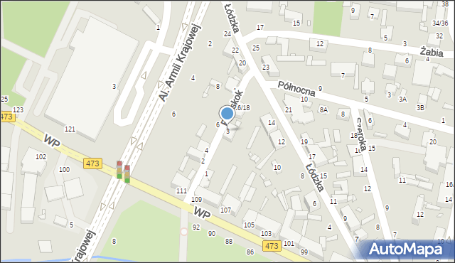 Piotrków Trybunalski, Przeskok, 3, mapa Piotrków Trybunalski