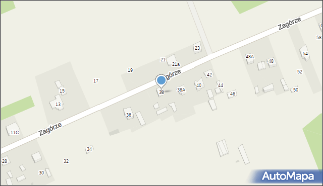 Pławno, Przedborska, 38, mapa Pławno