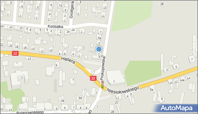 Pleszew, Prokopowska, 3, mapa Pleszew